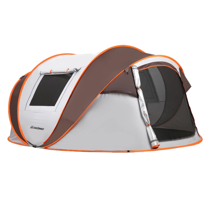 EchoSmile Instant Pop Up Camping Tent, 2/4/6 Person, Easy Setup Tent, Water Resistant Dome, Portable with Carry Bag - Image 1